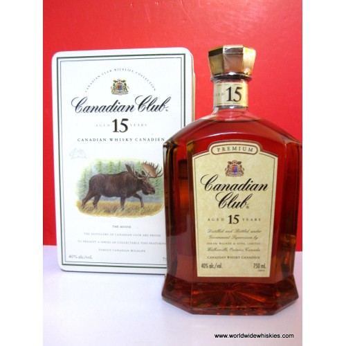 Canadian Club 15 Year Canadian Whisky Tin Boxed